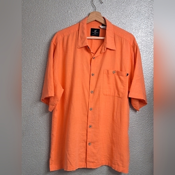 Caribbean Joe Men's Linen Blend Shirt  Size L - Picture 1 of 3